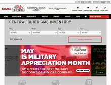 Tablet Screenshot of centralbuickgmctruck.com